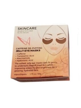 Caffeine De-Puffing Jelly Eye Masks – 20 Pairs – Hydrating & Brightening